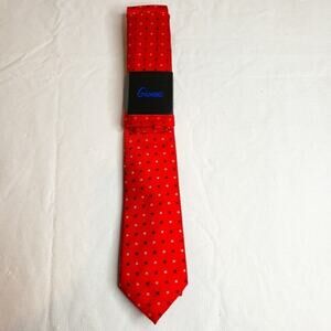 Gionni Red, White, and Blue Tie and Handkerchief Set